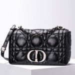Christian Dior Medium Dior Caro Bag Black